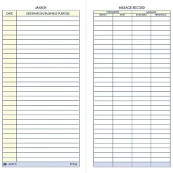 Clearance Vehicle Mileage Records, 3 1/4" x 6 1/4", 36 Sets/Book (AFR10) Business Forms