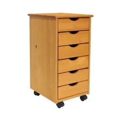 25.8" Solid Pine Drawer Cabinet, Medium (C0008) Storage Cabinets