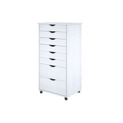 Sale 40.28" Wood Drawer Cabinet, Whitewash (76182) Storage Cabinets