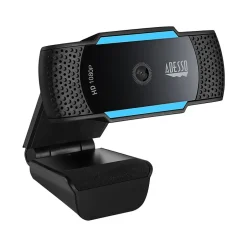 Adesso CyberTrack HD 1920x1080 Webcam, 2.1 Megapixels, Black/Blue (CYBERTRACKH5-TAA)* Webcams