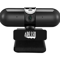 Adesso CyberTrack HD 2560x1440 Webcam, 4 Megapixels, Black/Silver (CYBERTRACKH7)* Webcams