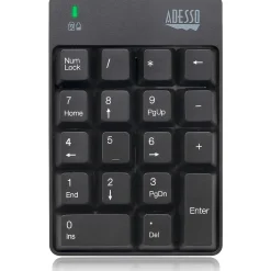 Adesso EasyTouch Wireless Keypad, Black (WKB-6010UB)* Ergonomic Keyboards