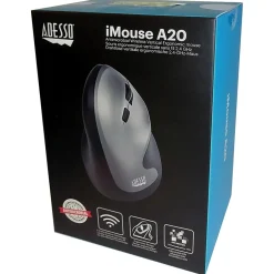 Adesso iMouse A20 Wireless Ergonomic Vertical Optical Mouse, Black* Ergonomic Mice