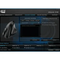 Adesso iMouse E30 Wireless Advanced Optical Mouse, Black* Ergonomic Mice