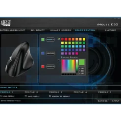 Adesso iMouse E30 Wireless Advanced Optical Mouse, Black* Ergonomic Mice