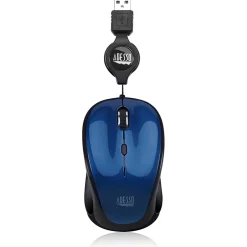 Adesso iMouse S8L Ambidextrous Optical USB Mouse, Blue/Black (IMOUSE S8L)* Mice