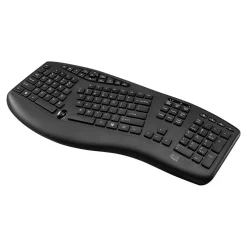 Adesso Tru-Form Media Wireless Ergonomic Keyboard and Optical Mouse Combo, Black (WKB-1600CB)* Ergonomic Keyboard & Mouse Sets