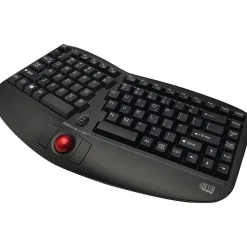 Adesso Tru-Form Wireless Keyboard, Black (WKB-3150UB)* Ergonomic Keyboards