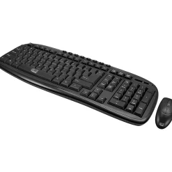 Adesso Wireless Keyboard and Optical Mouse Combo, Black (WKB-1330CB)* Keyboards