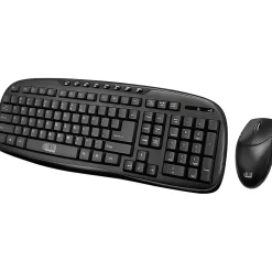 Adesso Wireless Keyboard and Optical Mouse Combo, Black (WKB-1330CB)* Keyboards