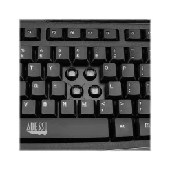 Adesso Wireless Keyboard and Optical Mouse Combo, Black (WKB-1330CB)* Keyboards