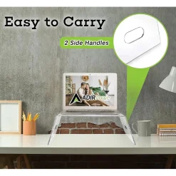 AdirHome Acrylic Laptop/Monitor Stand, Clear (516-CLR)* Monitor Mounts & Stands