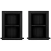 Hot 1-Shelf Wood Bathroom Recessed Wall Shelf, 19" x 12.75" x 4.75", Black, 2/Pack (515-01-BLK-2PK) Shelving