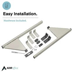 Best 18.25'' Steel Blueprint Storage Cubicle Wall Rack, Grey (618-GRY) Storage Cabinets