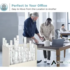 Hot 50-Slot Mobile Roll File, 28.5