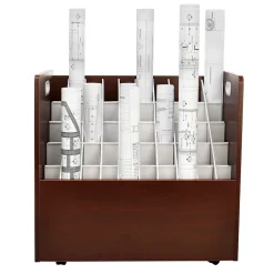 Outlet 50-Slot Mobile Roll File, 28.5