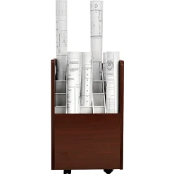 Best 20-Slot Mobile Roll File, Lockable, 24.75