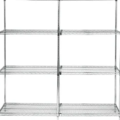 Sale Adjustable Open Wire Shelving Starter Units, 60" x 18" x 74" Shelving