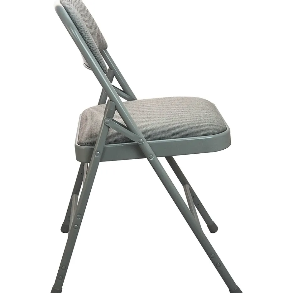 Gray Padded Folding Chairs, 4/Pack (DPI903F-GG-4) Folding & Stacking