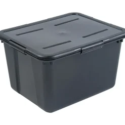 Advantus File Tote with Latch Lid, Letter/Legal Size, Black (ADV-34052) Sale