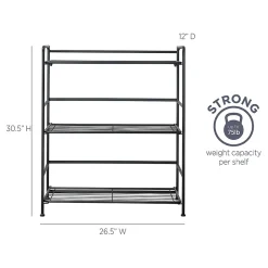 Sale FlipShelf 3-Shelf Steel Rack, 30.5
