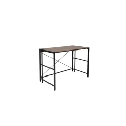 Best Flipshelf 40"W Workstation Desk, Wood Grain/Black (39347) Corner Desks
