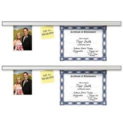 Best Grip-a-Strip Display Rail, 9 Inch, Satin, Medium Size, Pack of 2 (AVT1500-2) Bulletin