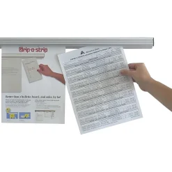 Clearance Grip-A-Strip Display Rail, 96”L x 1.5”H (2015) Bulletin