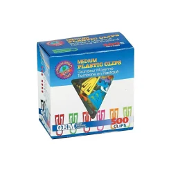 Advantus Paper Clips, Medium, Assorted Colors, 500/Box (PC0300) Best