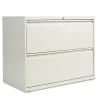 Discount 2-Drawer Mobile Lateral File Cabinet, Letter/Legal Size, Lockable, 28.375"H x 36"W x 19.25"D, Light Gray (ALELF3629LG) File Cabinets