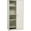 Hot Fixed Shelf Storage Cabinet, Putty, 4-Shelf, 36"W x 18"D x 72"H (ALECM7218PY) Storage Cabinets