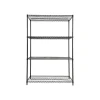 Starter Kit 4-Shelf Metal Unit, 48"W, Black (ALESW504824BL) Shelving