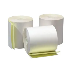Outlet Carbonless Cash Register Paper Rolls, 3" x 95', 50 Rolls/Pack (3410) Pos Paper
