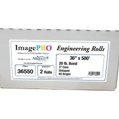 Discount ImagePRO Wide Format Bond Paper Roll, 36" x 500', 2/Carton (36550) Wide Format Paper