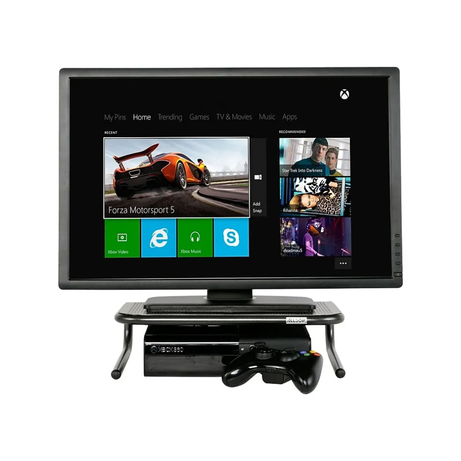 Allsop Metal Art Monitor Stand, Holds Up to 50 lbs., Black (ASP30336)* Monitor Mounts & Stands