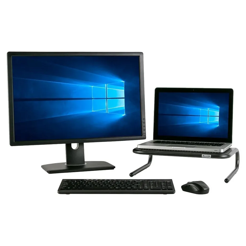 Allsop Metal Art Monitor Stand, Holds Up to 50 lbs., Black (ASP30336)* Monitor Mounts & Stands