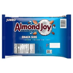 Chocolate<Almond Joy Snack Size Milk Chocolate Candy Bar, 20.1 oz., 2/Pack (246-00348)