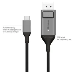 Usb Cables<ALOGIC USB-C (M) to DisplayPort (M) Cable 2m (ULCDP02-SGR)