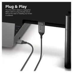 Usb Cables<ALOGIC USB-C (M) to DisplayPort (M) Cable 2m (ULCDP02-SGR)