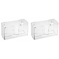 Alpine Industries Centerpull Paper Towel Dispenser, Clear, 2/Pack (432-CLR-2PK)