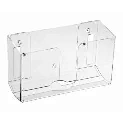Alpine Industries Centerpull Paper Towel Dispenser, Clear, 2/Pack (432-CLR-2PK)