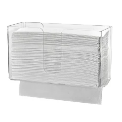 Alpine Industries Centerpull Paper Towel Dispenser, Clear, 2/Pack (432-CLR-2PK)