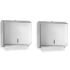 Alpine Industries Centerpull Paper Towel Dispenser, Stainless Steel, 2/Pack (481-2PK)