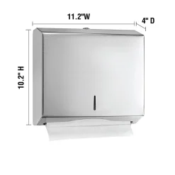 Alpine Industries Centerpull Paper Towel Dispenser, Stainless Steel, 2/Pack (481-2PK)