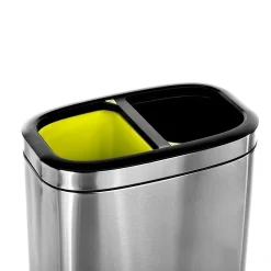 Alpine Industries Stainless Steel Indoor Trash Can, 10.5 Gallon, Silver (470-R-40L)