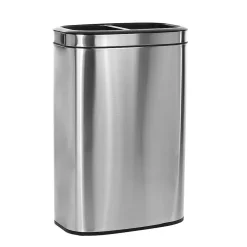 Alpine Industries Stainless Steel Indoor Trash Can, 10.5 Gallon, Silver (470-R-40L)
