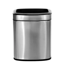 Alpine Industries Stainless Steel Indoor Trash Can with Liner, 2.6 Gallon, Silver (470-10L)
