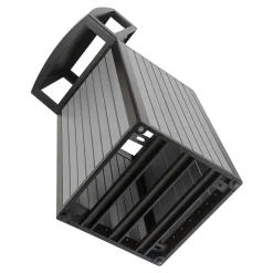 Alpine Industries Steel Outdoor Trash Can with Dome Lid, 40 Gallon, (ALP471-40-WD-GRY)