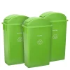 Alpine Industries Trash Can with Swing Lid, 23-Gallon, Lime Green, 3/Pack (4778-1-LGRN-3)