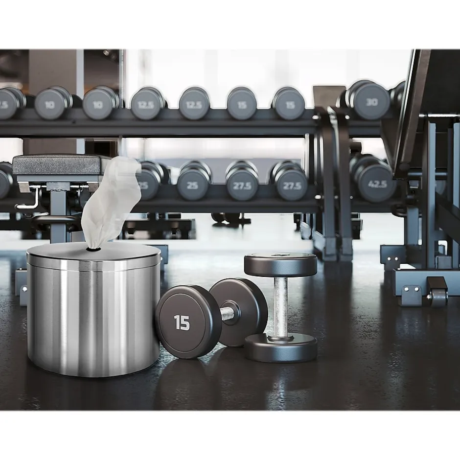 Alpine Industries Universal Wall Mounted Wet Wipe Dispenser, Stainless Steel (4777-W)